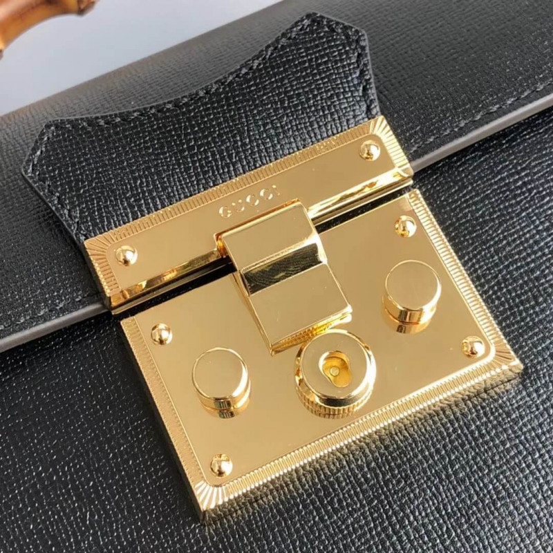 Replica Gucci Padlock Small Bamboo Shoulder Bag 603221