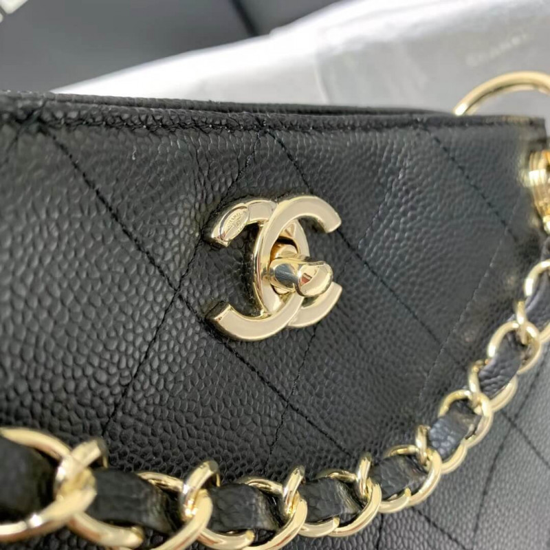 Replica Chanel Grained Calfskin Small Hobo Bag As1461