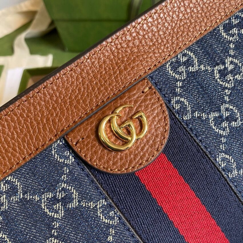 Replica Gucci Ophidia Gg Small Shoulder Bag 503877 In Blue Demin