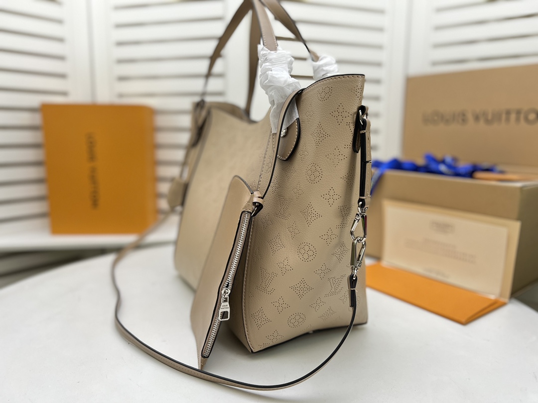 Replica Louis Vuitton Hina Mm- Black/Beige/Pink/White