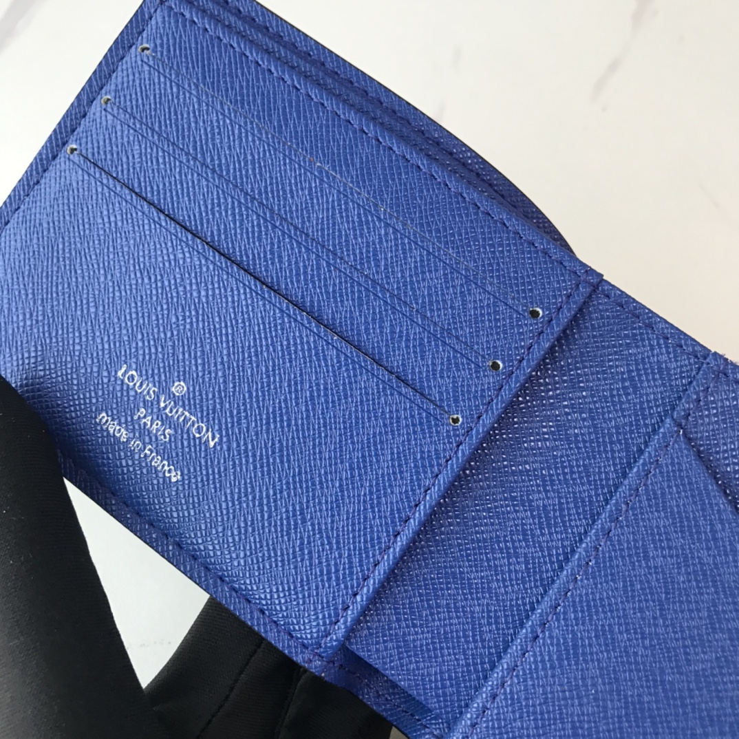 Replica Louis Vuitton Multiple Wallet N40414 White/Blue/Orange