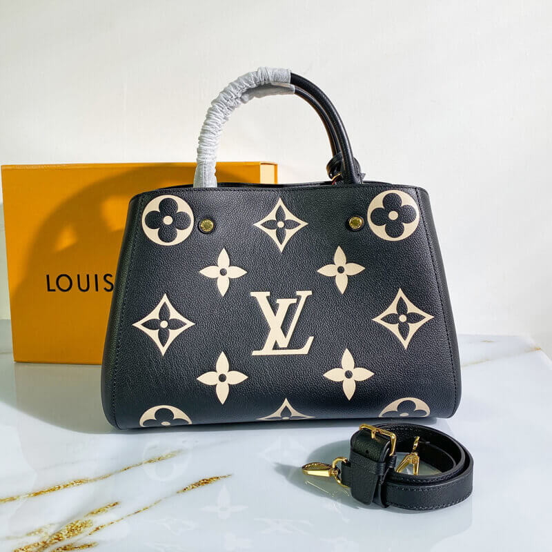 Replica Louis Vuitton Monogram Empreinte Leather Montaigne Mm M45499