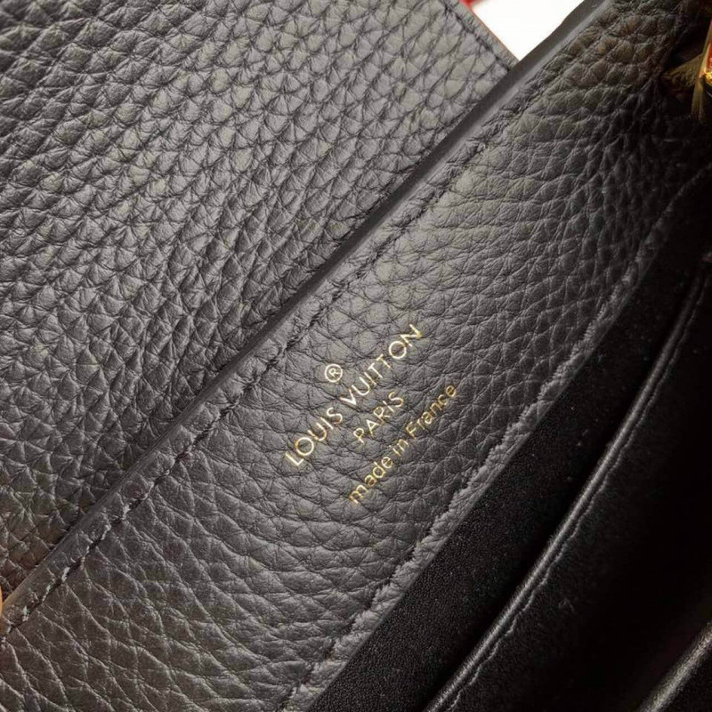 Replica Louis Vuitton Capucines Mini M56071 Black/Red