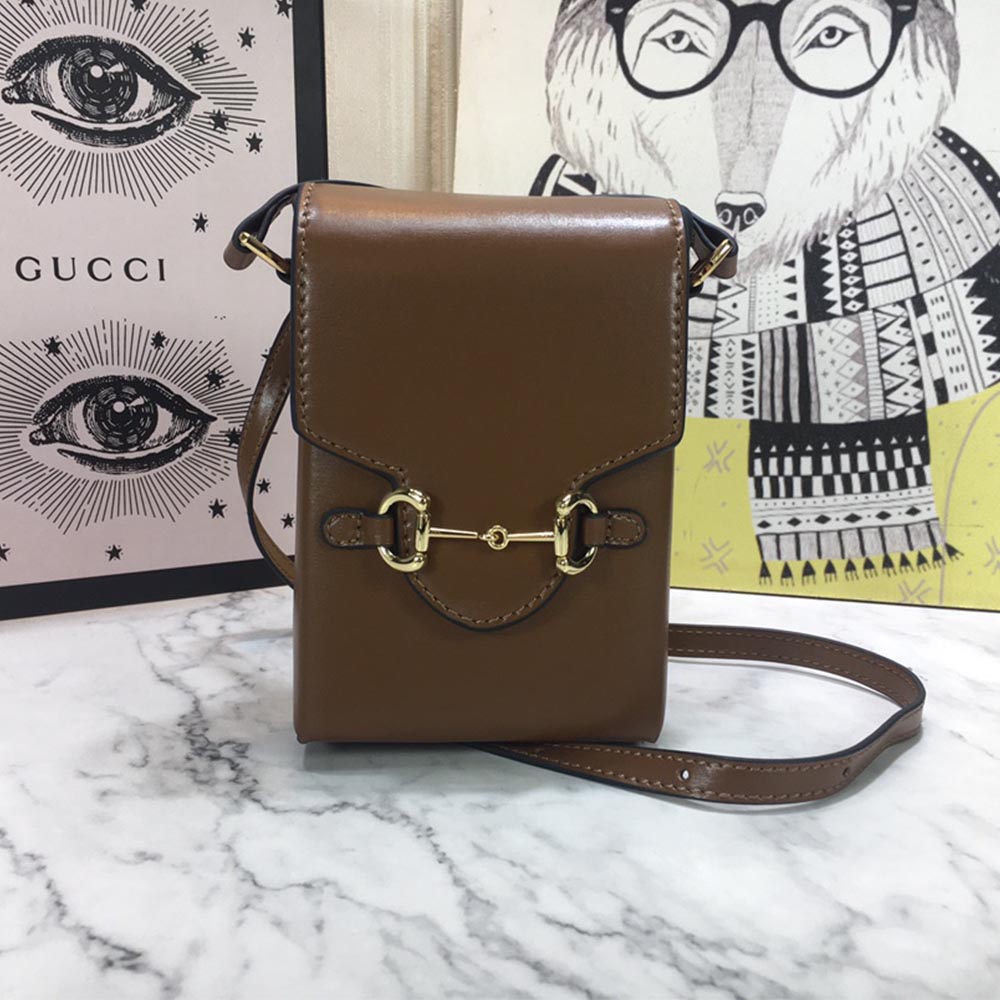 Replica Gucci Horsebit 1955 Mini Bag 625615 Blk/Red/Brown