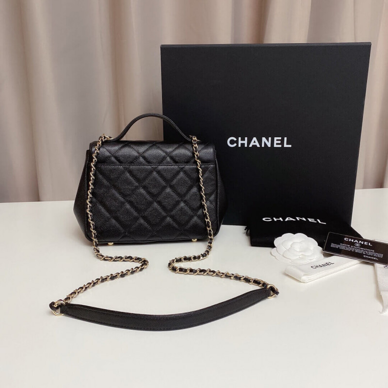 Replica Chanel Quilted Caviar Leather Small Business Affinity Bag A93749