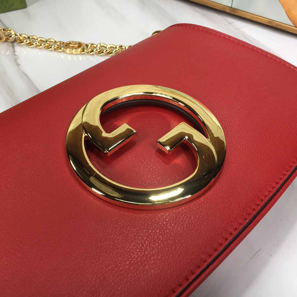 Replica Gucci Blondie Shoulder Bag Brown/Red