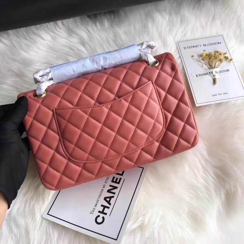 Replica Chanel 1112 Rose Quartz Medium Size 2.55 Lambskin Leather Flap Bag