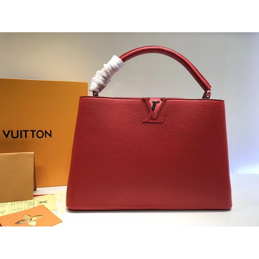 Replica Louis Vuitton Taurillon Leather Capucines Mm M48864