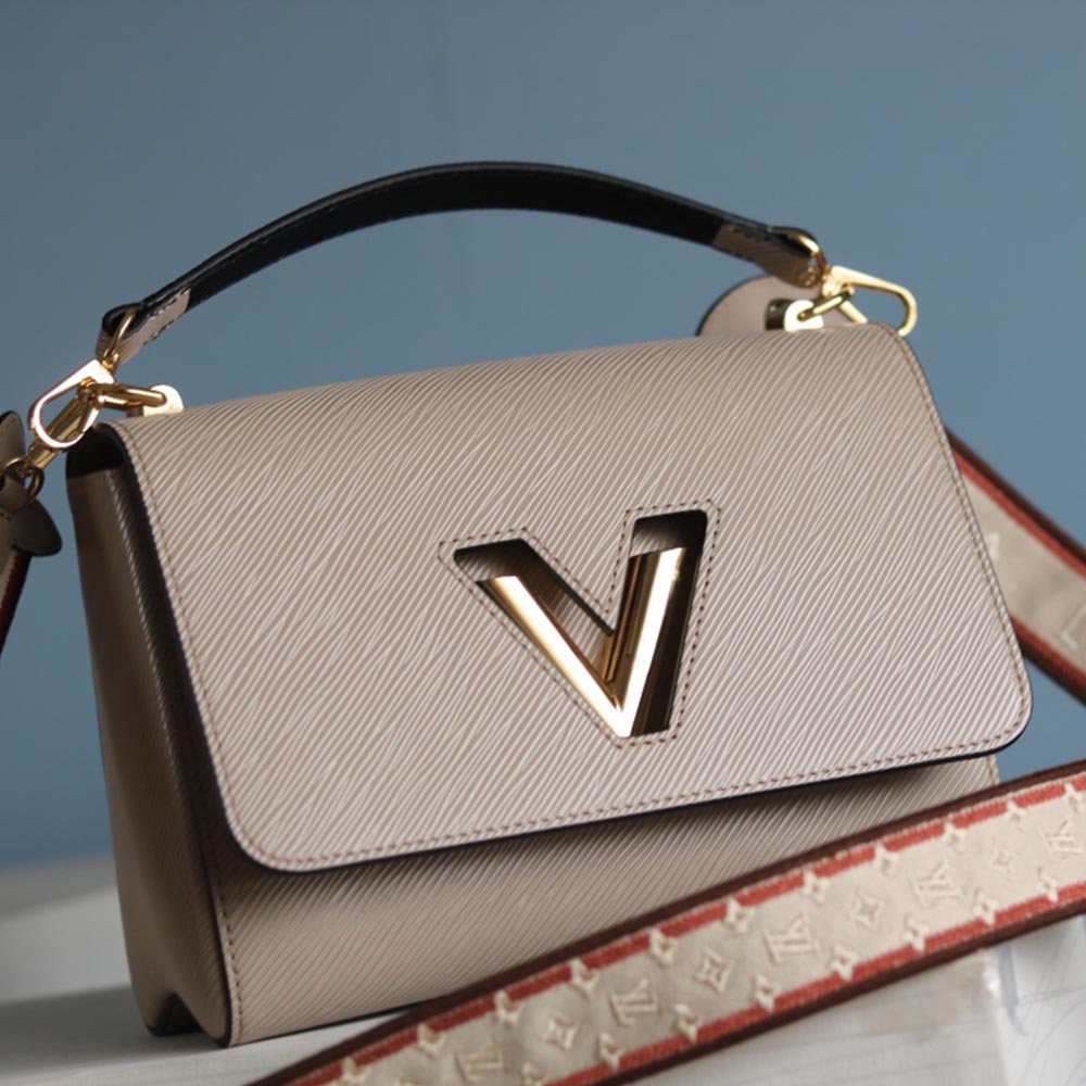 Replica Louis Vuitton Twist Mm M57050 Beige/Black/Pink