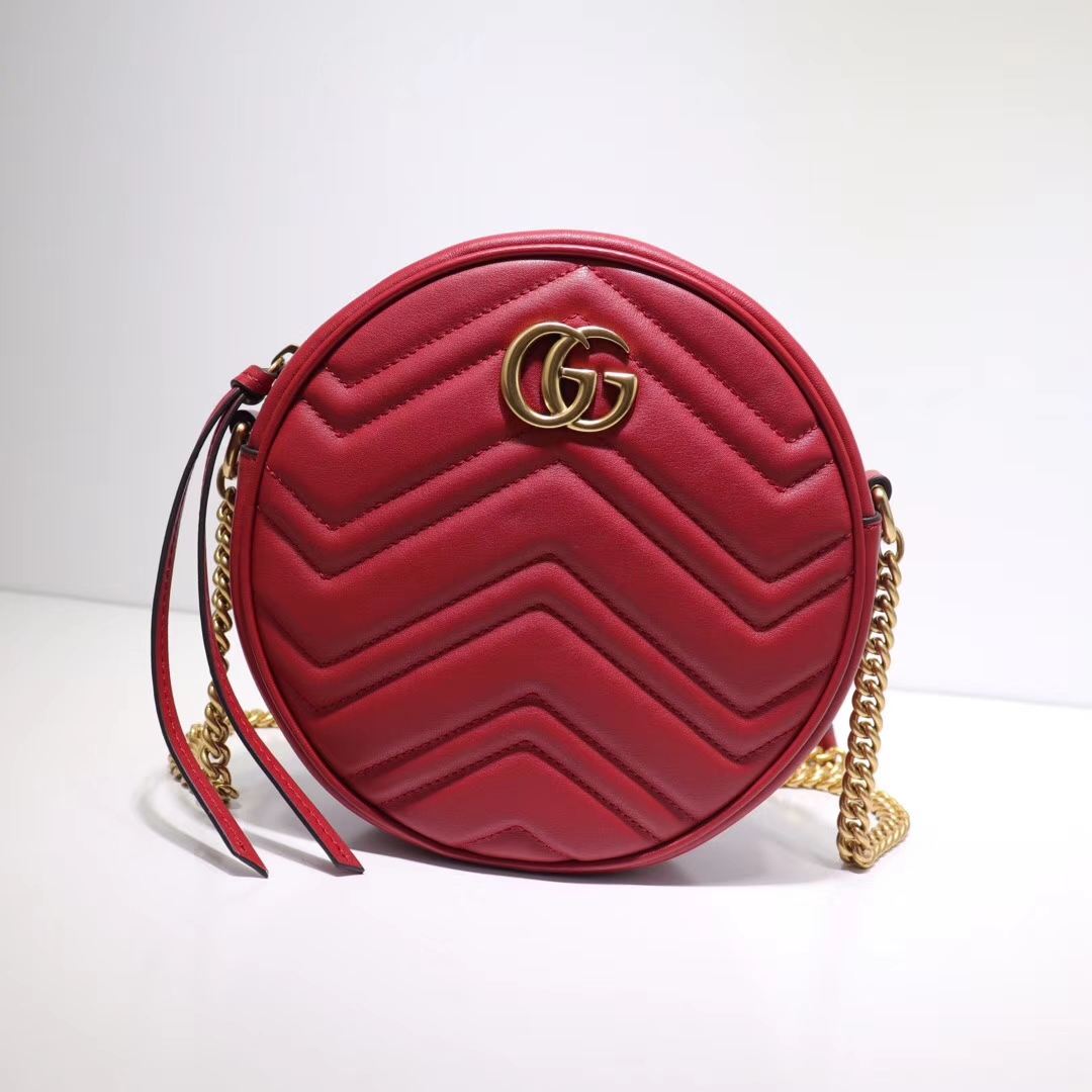 Replica Gucci Marmont Mini Round Shoulder Bag