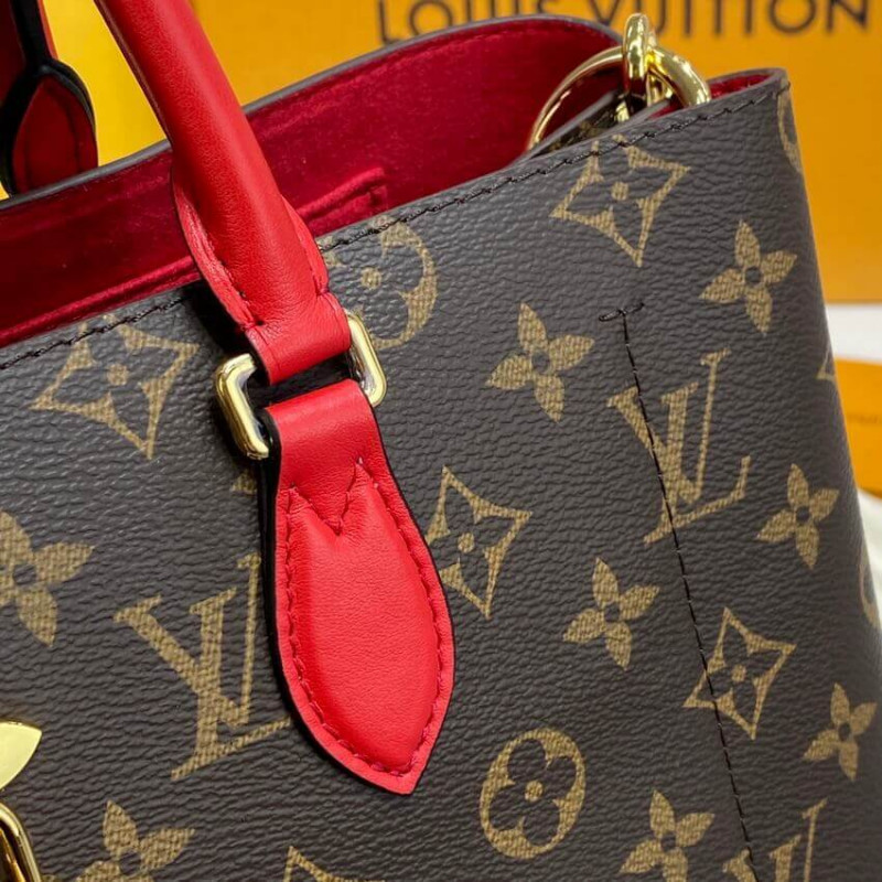 Replica Louis Vuitton Monogram Canvas Flower Tote M43553 Red
