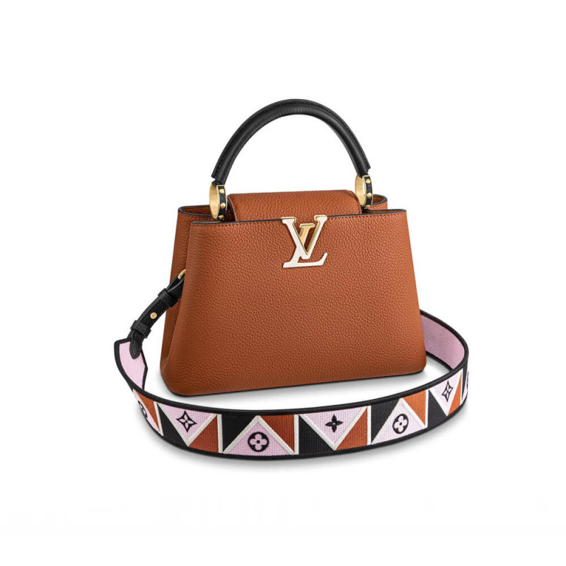 Replica Louis Vuitton Capucines Bb M59266 Gold/Noir