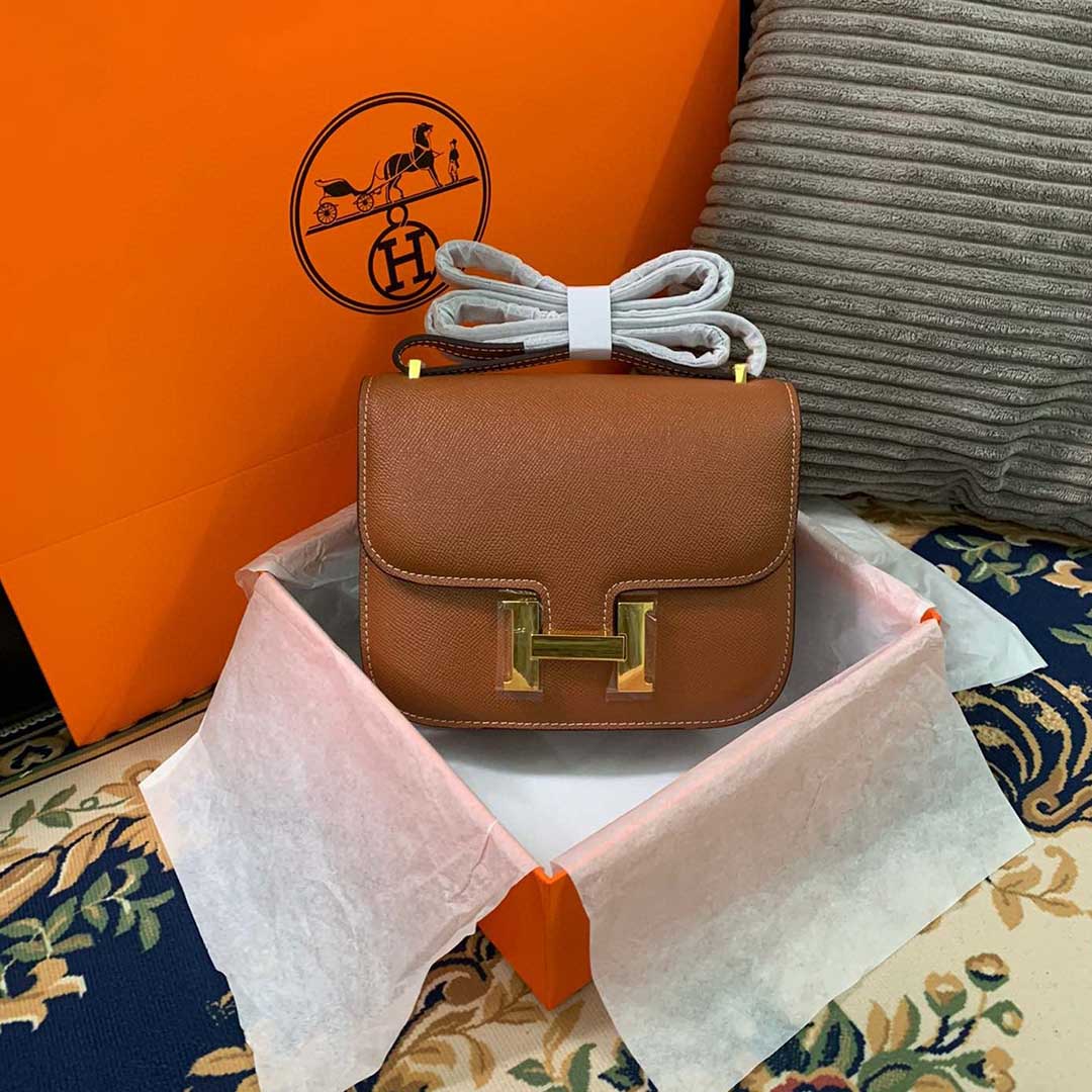 Replica Hermes Aaa-Constance Handbag 24Cm 19Cm Black/White/Pink