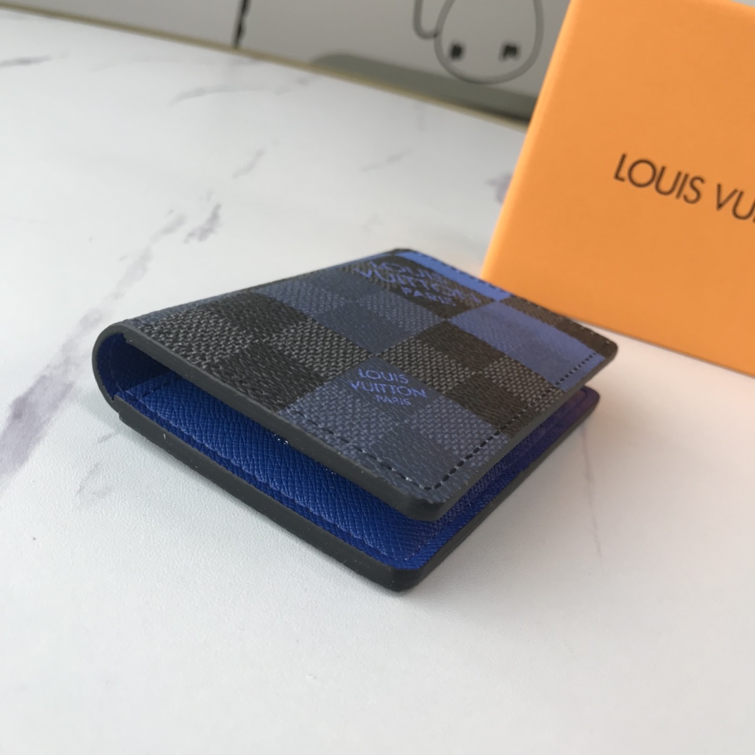 Replica Louis Vuitton Pocket Organizer N40411 White/Blue/Orange