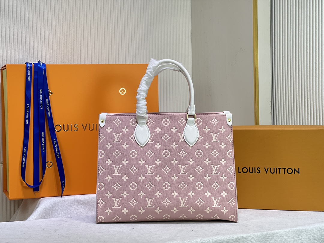 Replica Louis Vuitton Monogram A4 Leather Onthego Totes