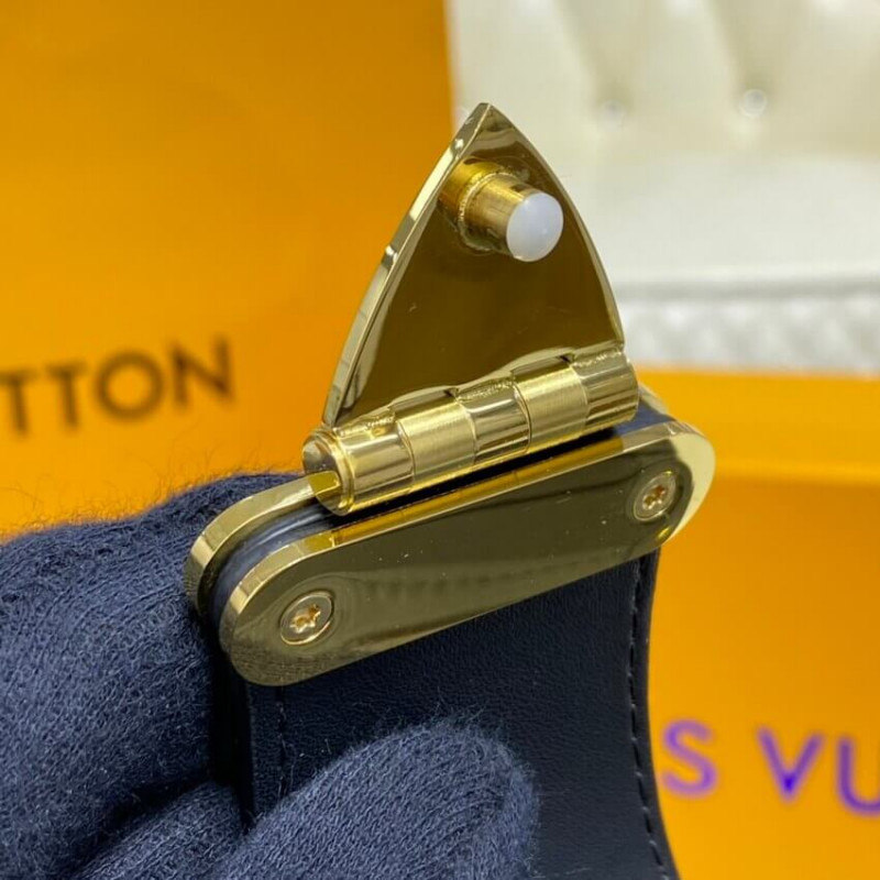 Replica Louis Vuitton Petite Malle Monogram Metal Bag M57817