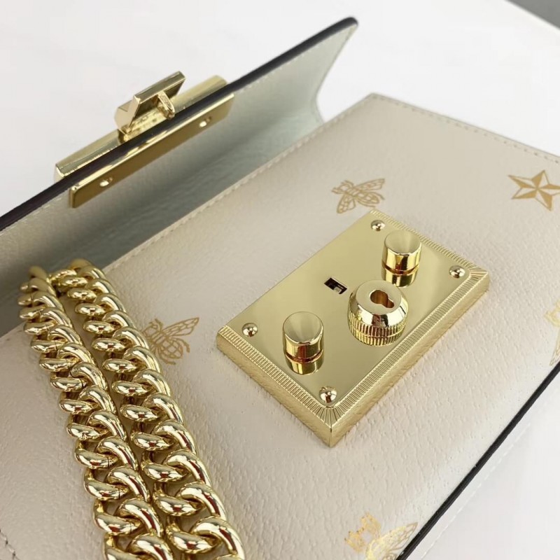 Replica Gucci Padlock Bee Star Small Shoulder Bag 432182