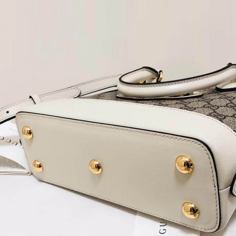 Replica Gucci 1955 Horsebit Gg Supreme Small Top Handle Bag 621220