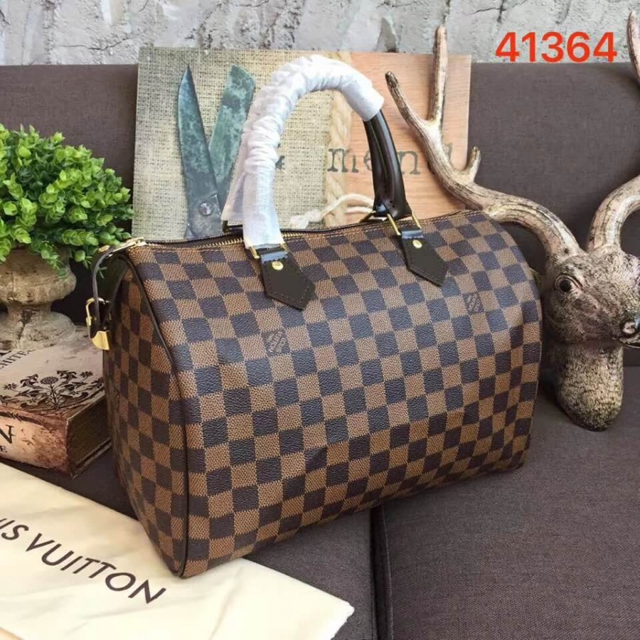 Replica Louis Vuitton Damier Ebene Canvas Speedy 30 N41364