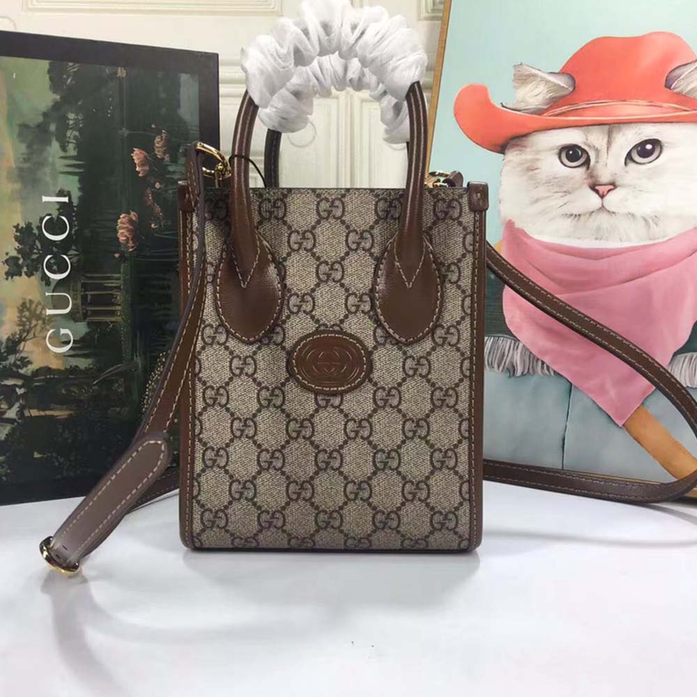 Replica Gucci Mini Tote Bag With Interlocking G 671623