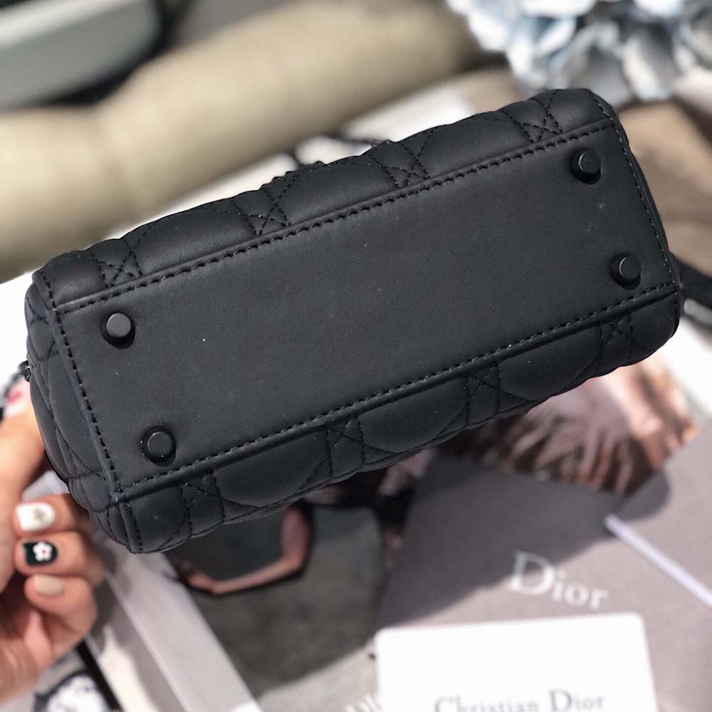 Replica Dior Aaa-Mini Lady Dr Bag Pure-Black/Pink/Grey