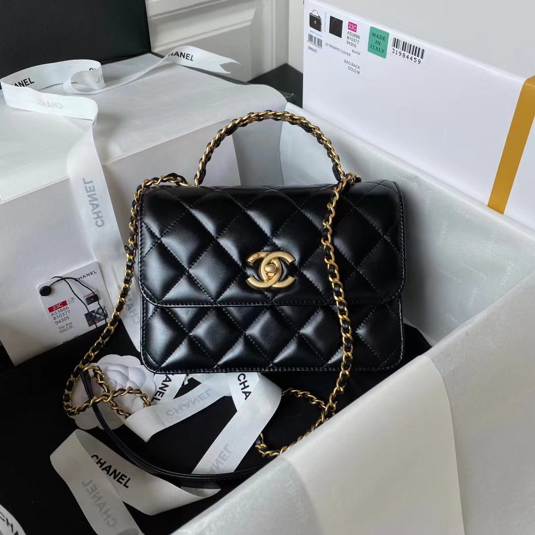 Replica Chanel Mini Flap Bag With Top Handle As3886