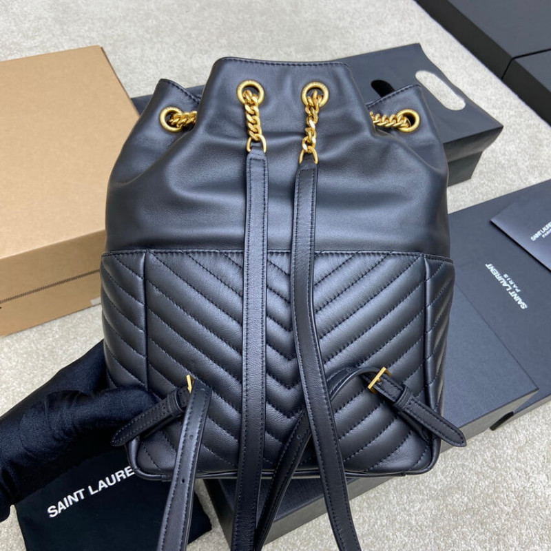 Replica Ysl Saint Laurent Joe Backpack 672609 In Black Lambskin