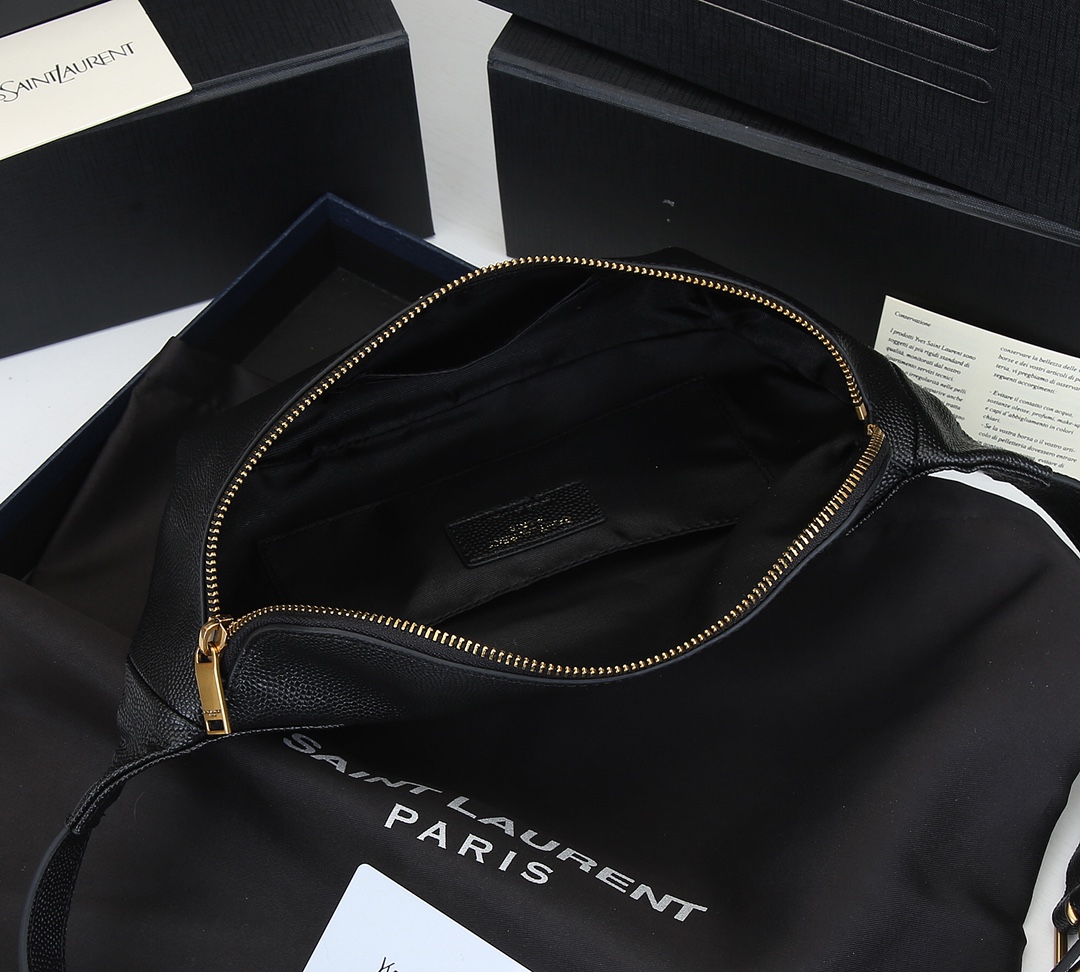 Replica Ysl Classic Monogram Belt Bag In Grain De Poudre Embossed Leather