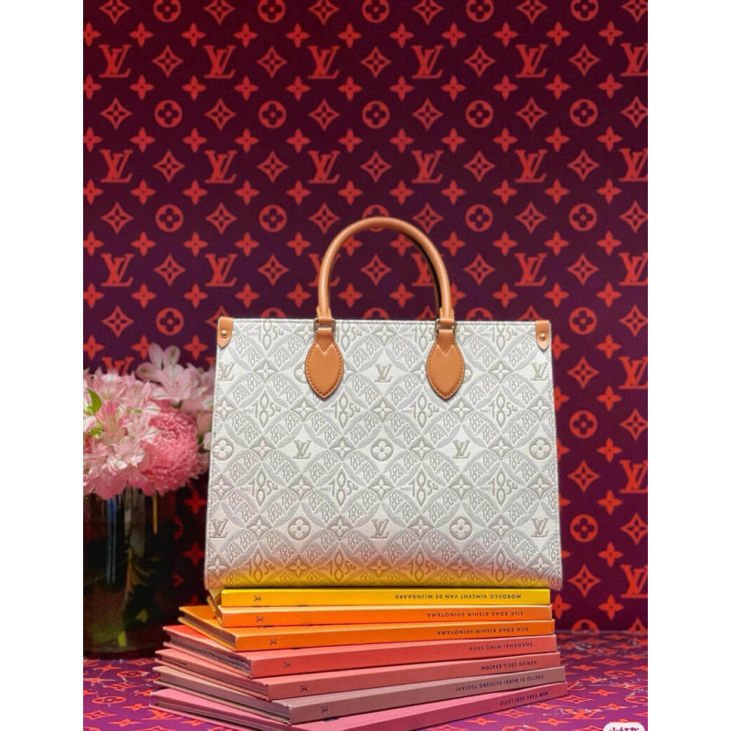 Replica Louis Vuitton Since 1854 Jacquard Textile Onthego Mm M59614