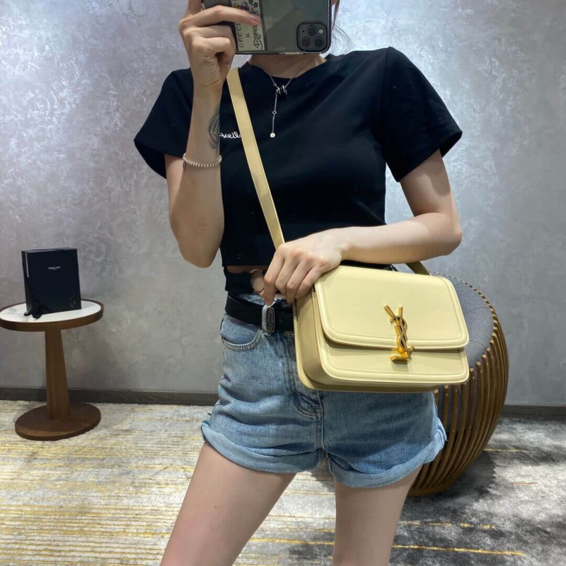 Replica Saint Laurent Ysl Solferino Medium Satchel In Box Leather 634305