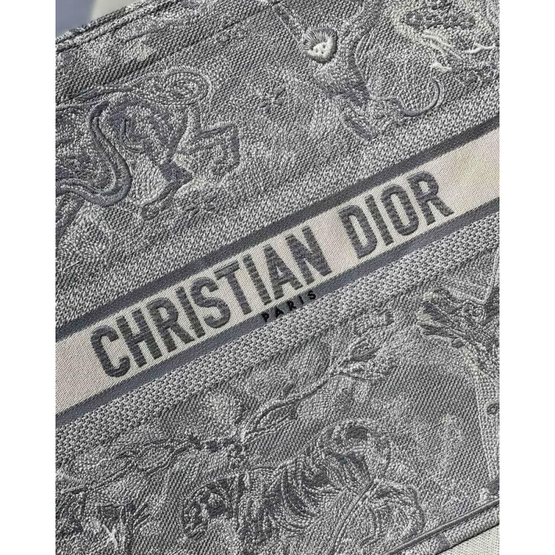 Replica Christian Dior Book Tote Grey Toile De Jouy Bag M1286