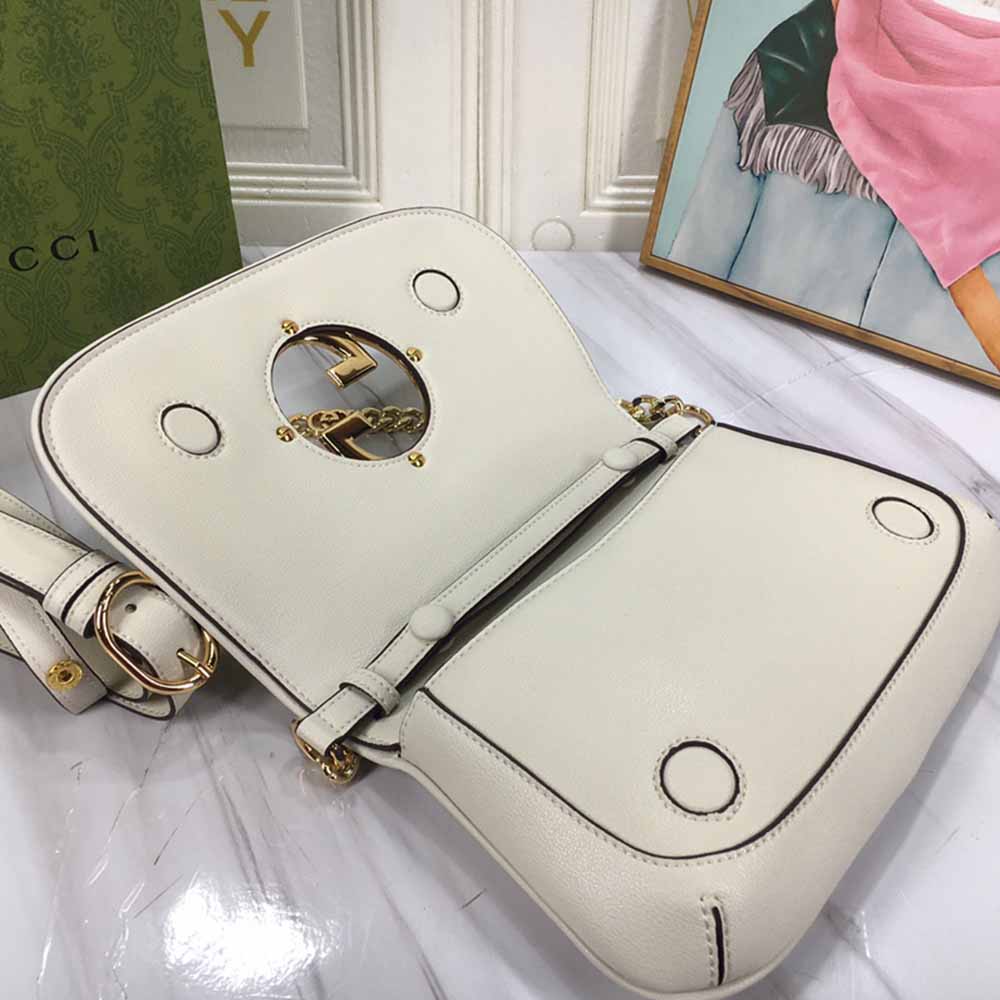 Replica Gucci Blondie Shoulder Bag Black/White