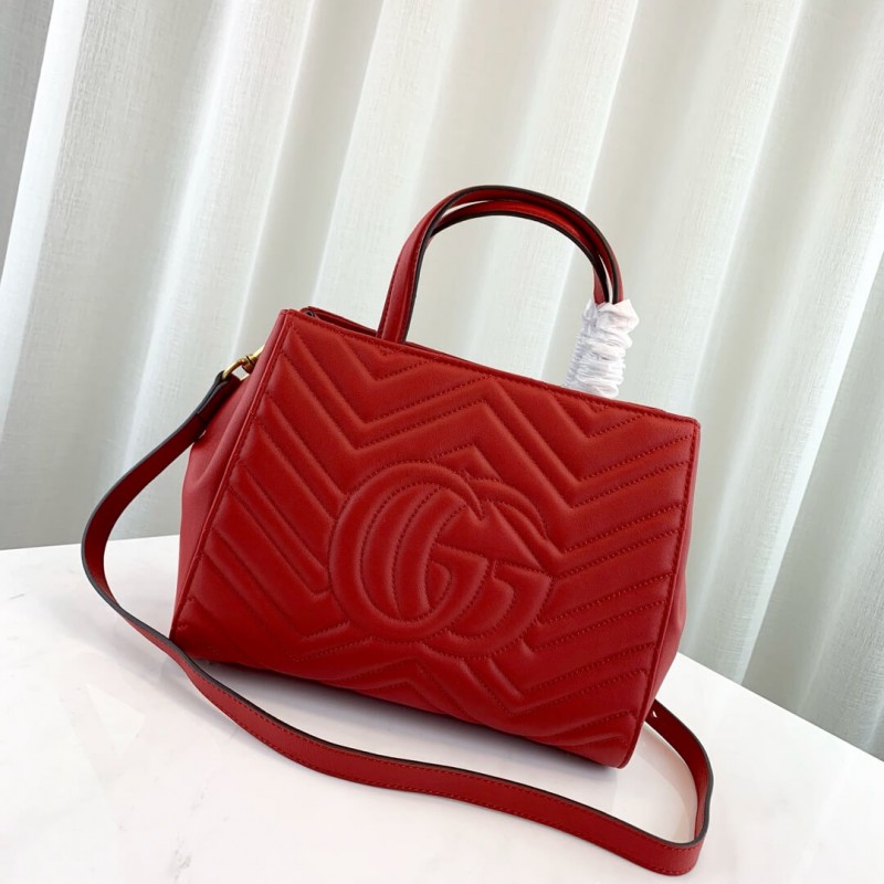 Replica Gucci Gg Marmont Small Matelasse Top Handle Bag 448054