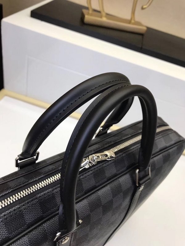 Replica Louis Vuitton Porte-Documents Voyage Pm N41478 Grey Plaid