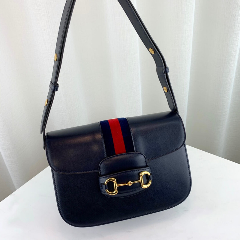 Replica Gucci 1955 Horsebit Shoulder Bag 602204 Blue