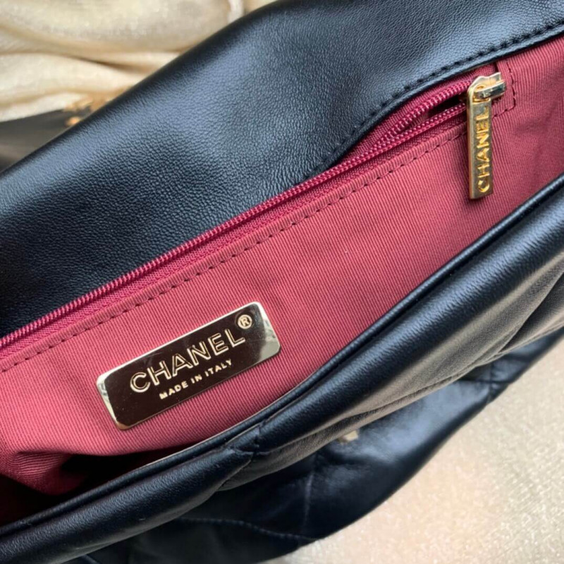 Replica Chanel 19 Large Lambskin Flap Bag As1161