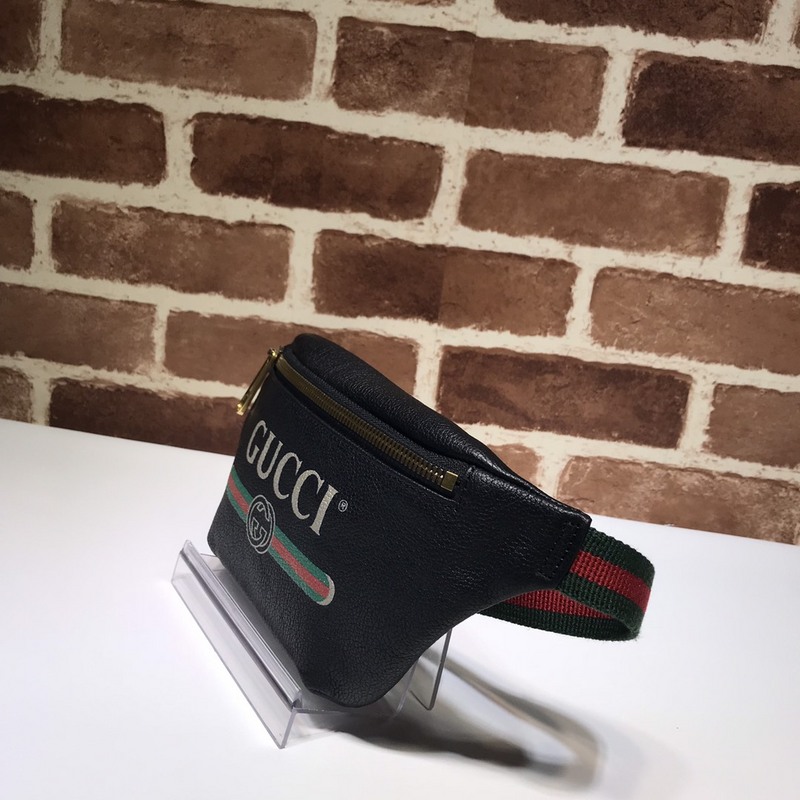 Replica Gucci Small Belt Bag 527792 Black/White