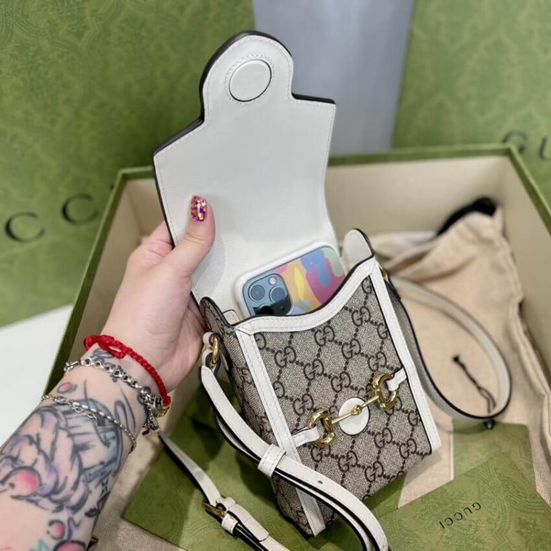 Replica Gucci Gg Supreme Horsebit 1955 Mini Bag 625615