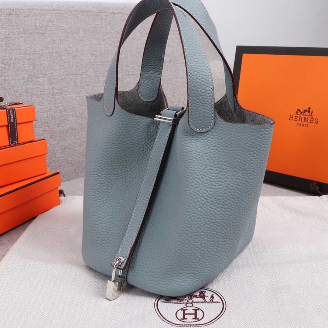 Replica Hermes Aaa-Picotin Lock 22Cm 18Cm Bag Blue/Orange/Pink