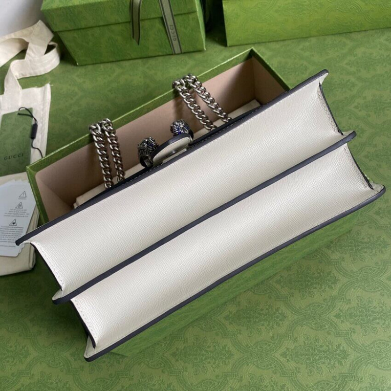 Replica Gucci Dionysus Small Shoulder Bag 400249 Orange White Leather