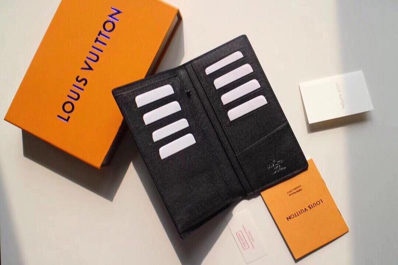 Replica Louis Vuitton Brazza Wallet Black
