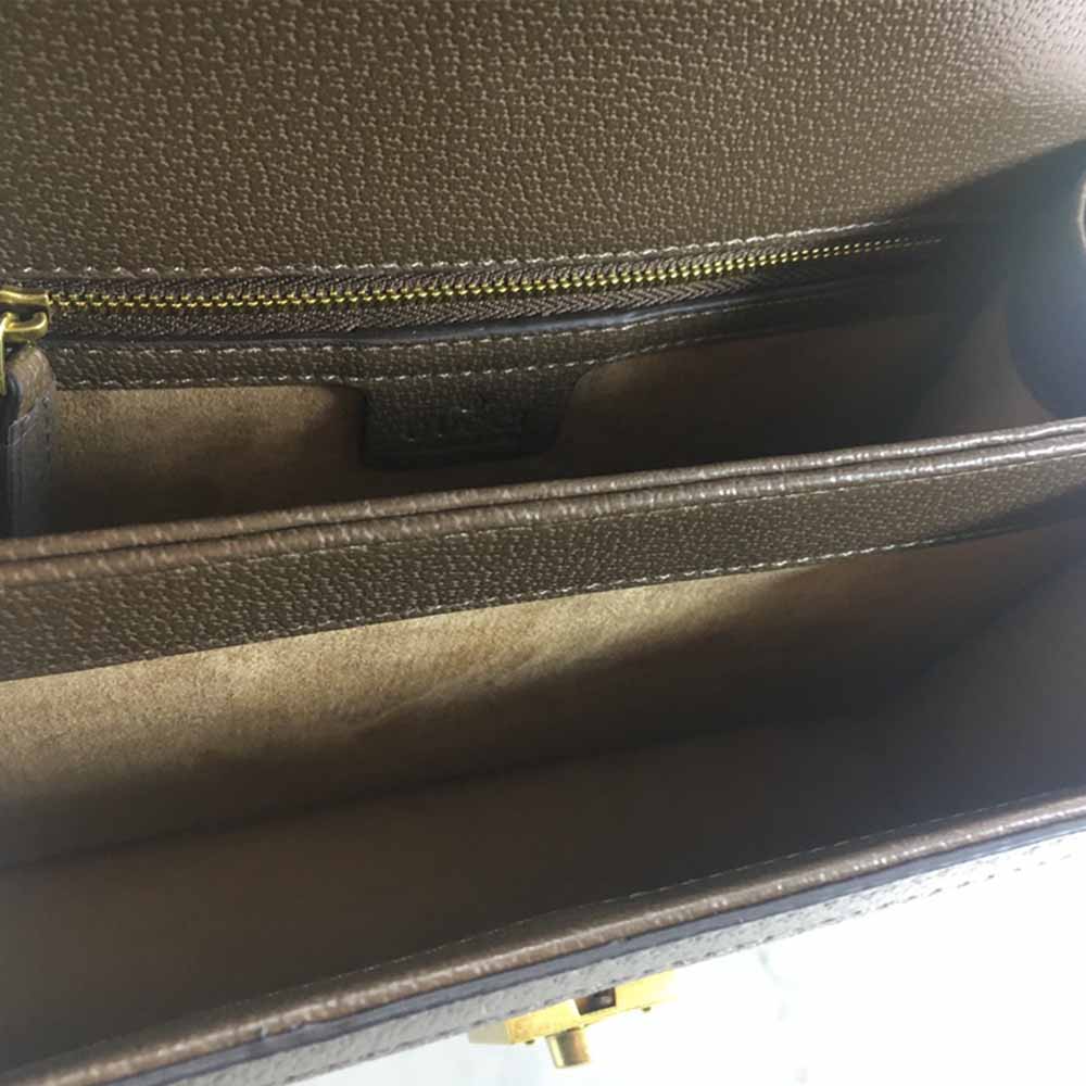 Replica Gucci Ophidia Small Top Handle Bag With Web 651055