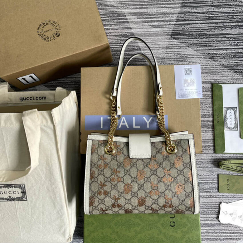 Replica Gucci Padlock Small Berry Tote Bag 498156
