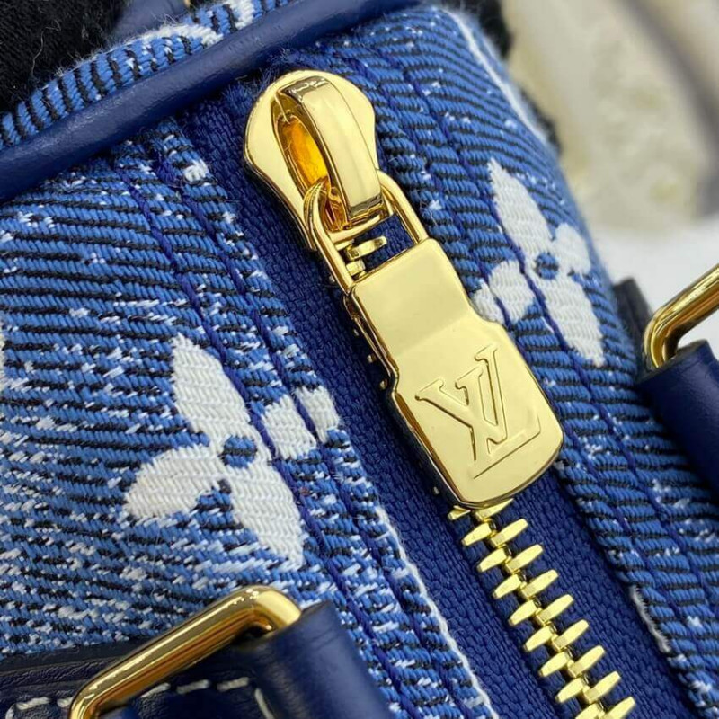 Replica Louis Vuitton Monogram Jacquard Denim Nano Speedy M81168 M81213