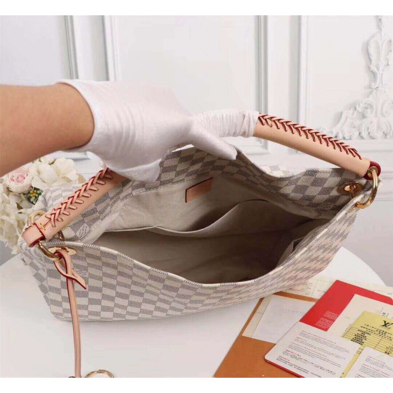 Replica Louis Vuitton Damier Azur Canvas Artsy Mm N41174