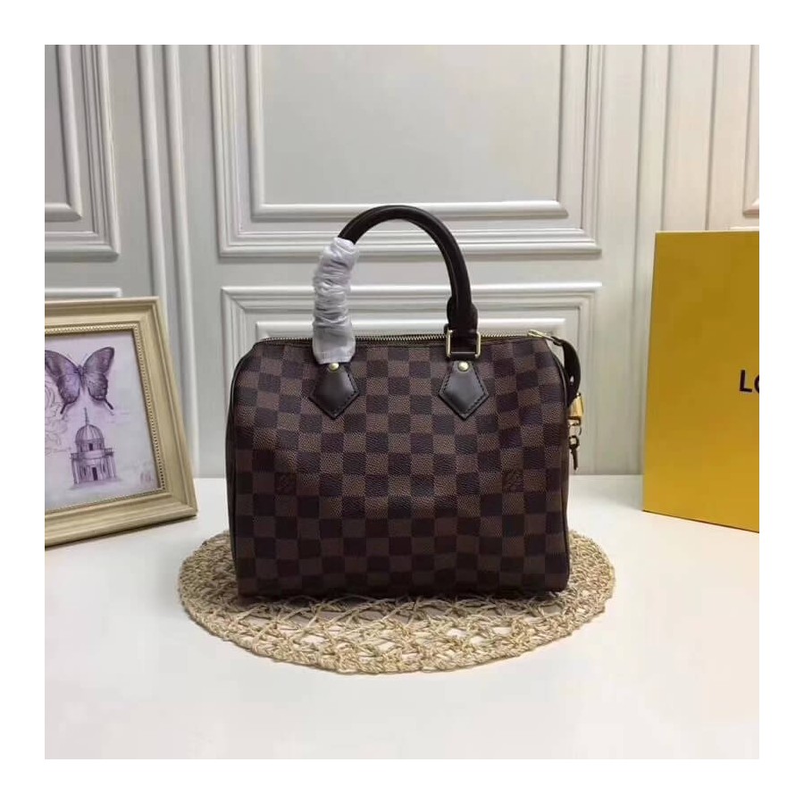 Replica Louis Vuitton Damier Ebene Canvas Speedy 25 N41365