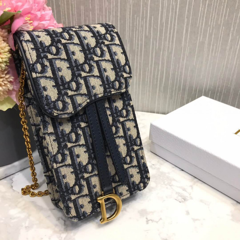 Replica Christian Dior Oblique Saddle Chain For Phone M019