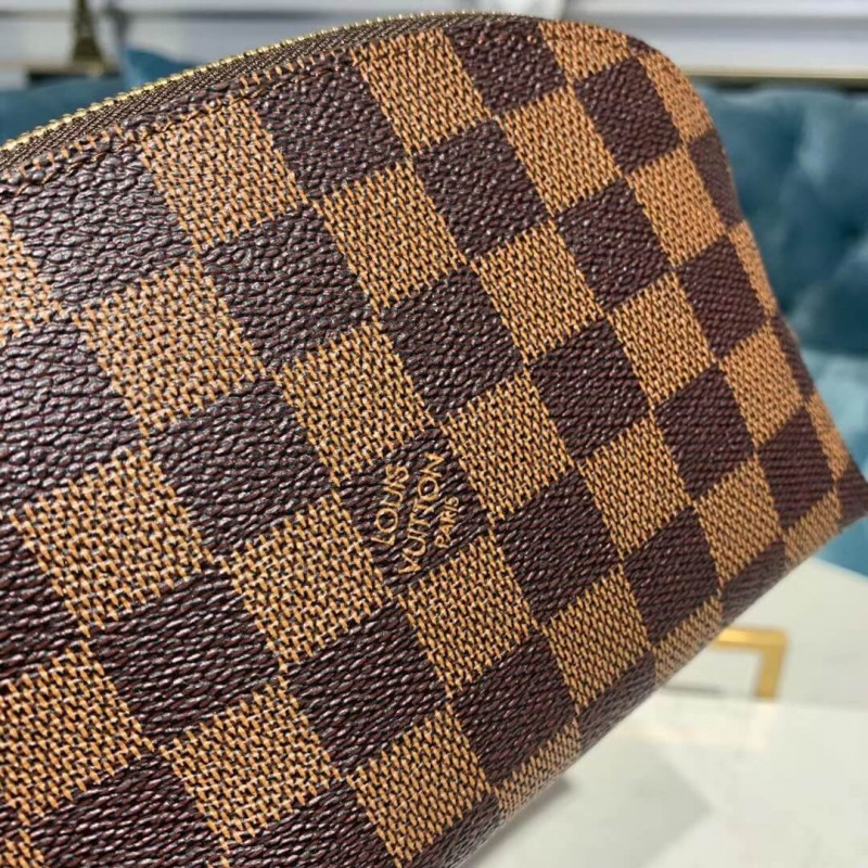 Replica Louis Vuitton Damier Ebene Cosmetic Pouch N47516