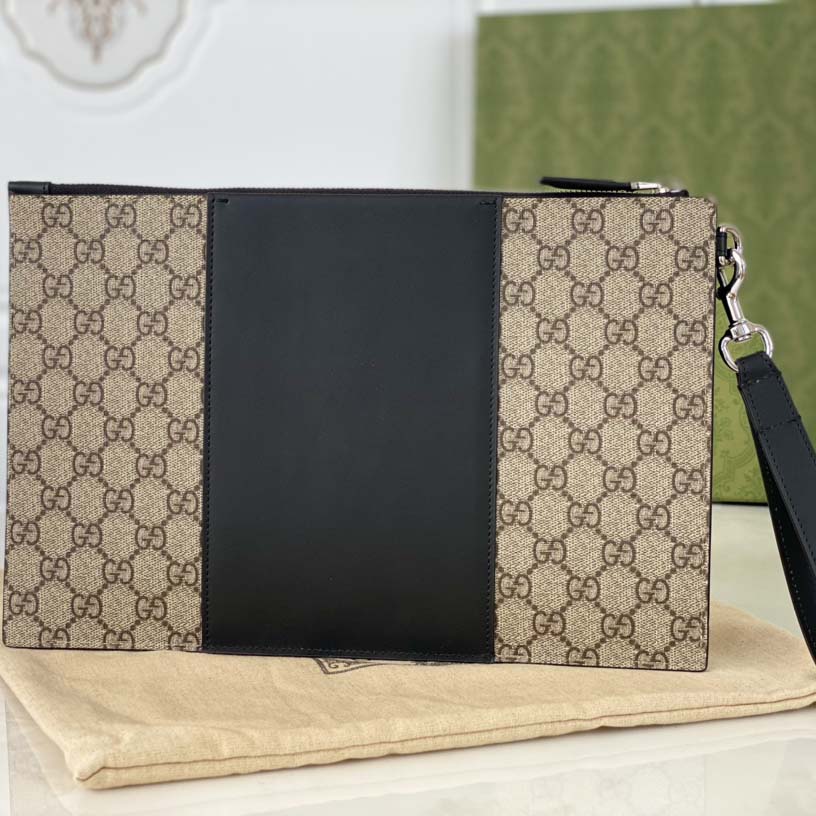 Replica Gucci Beige Canvas Pouch