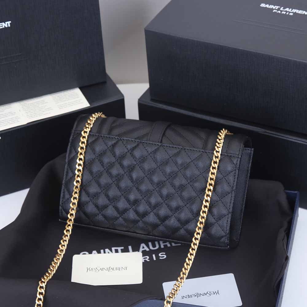 Replica Ysl Envelope Small Bag Embossed Leather 1754